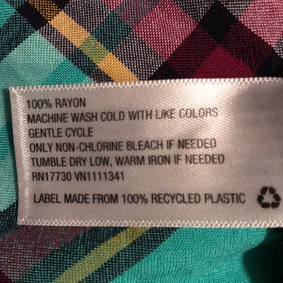 Merona button down plaid top - Picture 4 of 4